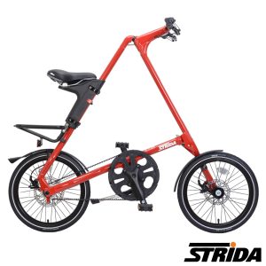 STRIDA速立達 18吋SX版-亮光紅 碟剎單速折疊單車/三角形單車