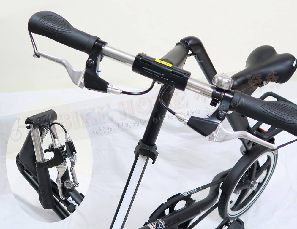 STRIDA速立達 16吋LT版-消光黑 碟剎單速折疊單車/三角形單車:圖片 3