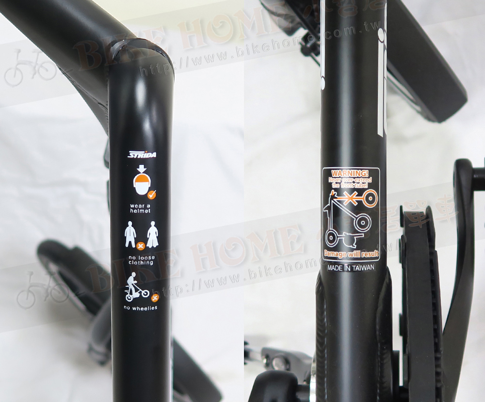 STRIDA速立達 16吋LT版-消光黑 碟剎單速折疊單車/三角形單車:圖片 5