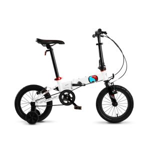 sooibe書比 007Pro輕量經典款/14吋單速-珍珠白 鋁合金跨齡折疊單車