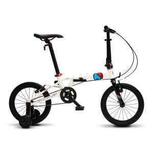 sooibe書比 007Pro/16吋單速-珍珠白 鋁合金跨齡折疊單車