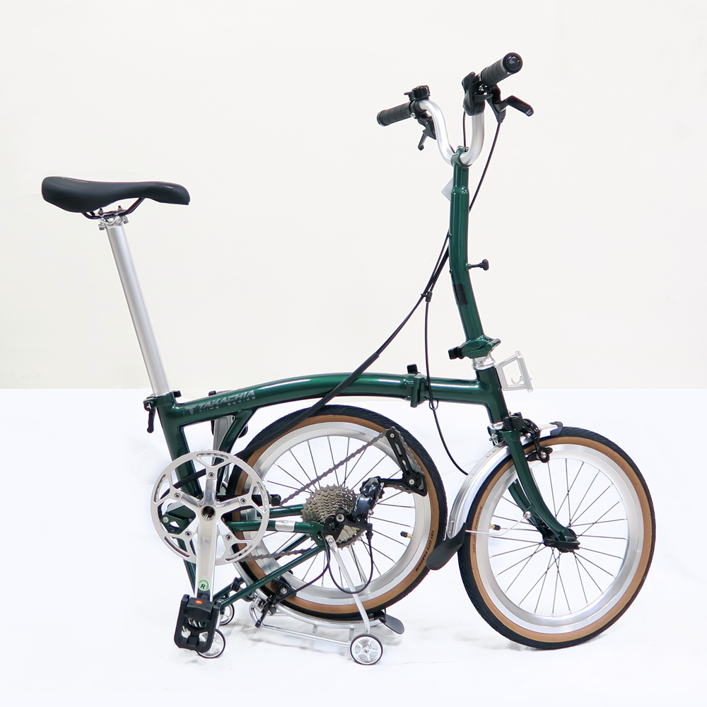 TAKACHIA達卡佳 TIIME C16/C20-郵政綠(基本色)(常備款)9速三折式鉻鉬鋼折疊單車:圖片 3