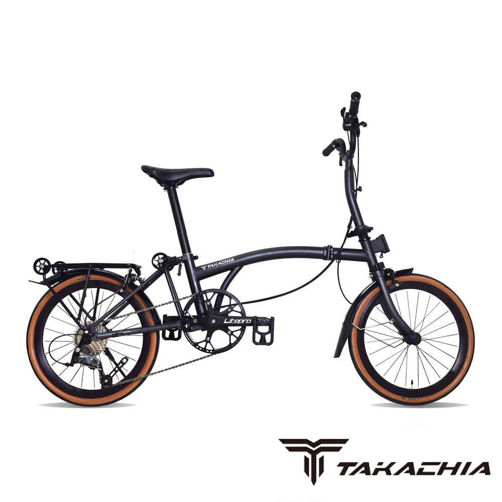 TAKACHIA達卡佳 TIIME C16/C20-鈦色Matte Grey(基本色)(常備款)9速三折式鉻鉬鋼折疊單車
