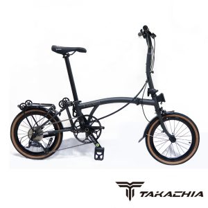 TAKACHIA達卡佳 TIIME C16/C20-全黑色Pitch Black(基本色)(客訂款)9速三折式鉻鉬鋼折疊單車