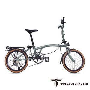 TAKACHIA達卡佳 TIIME C16/C20-石灰色Ash Grey(基本色)(客訂款)9速三折式鉻鉬鋼折疊單車