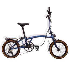 TAKACHIA達卡佳 TIIME C16/C20-電鍍藍Electro Blue(加價色)(客訂款)9速三折式鉻鉬鋼折疊單車