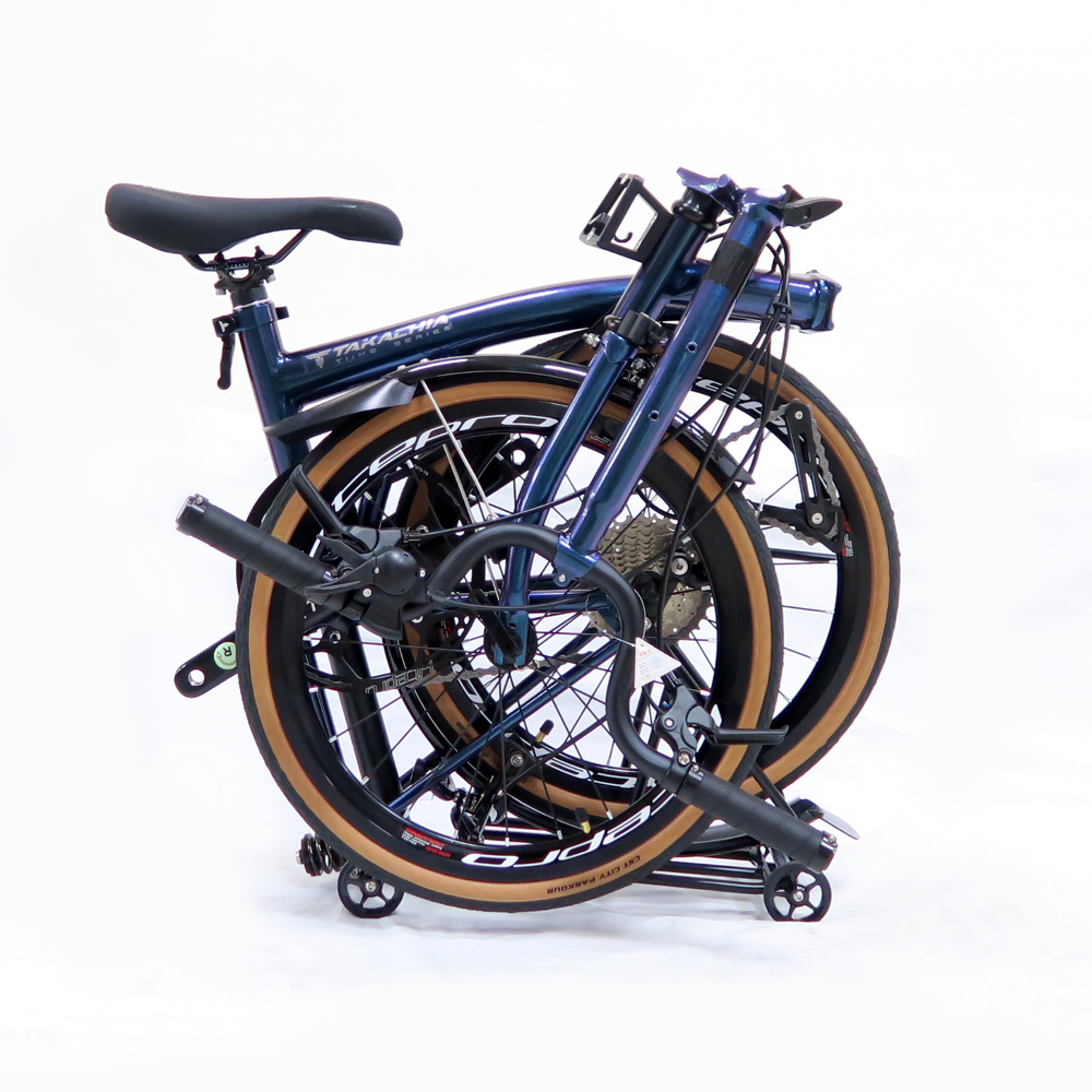 TAKACHIA達卡佳 TIIME C16/C20-變色龍Galaxy Blue(加價色)(常備款)9速三折式鉻鉬鋼折疊單車:圖片 5