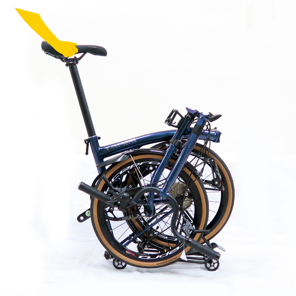 TAKACHIA達卡佳 TIIME C16/C20-變色龍Galaxy Blue(加價色)(常備款)9速三折式鉻鉬鋼折疊單車:圖片 4