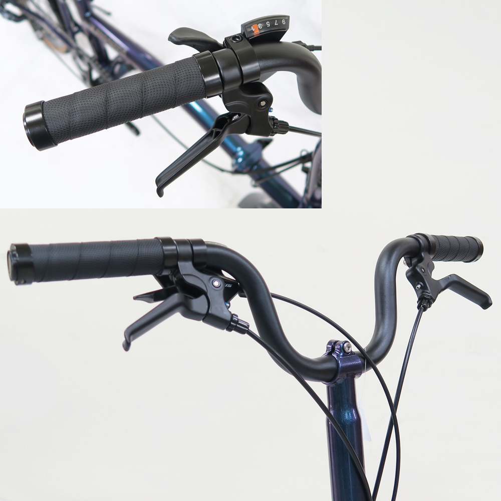 TAKACHIA達卡佳 TIIME C16/C20-變色龍Galaxy Blue(加價色)(常備款)9速三折式鉻鉬鋼折疊單車:圖片 6