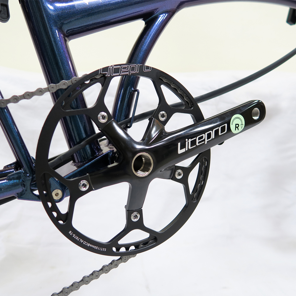 TAKACHIA達卡佳 TIIME C16/C20-變色龍Galaxy Blue(加價色)(常備款)9速三折式鉻鉬鋼折疊單車:圖片 8