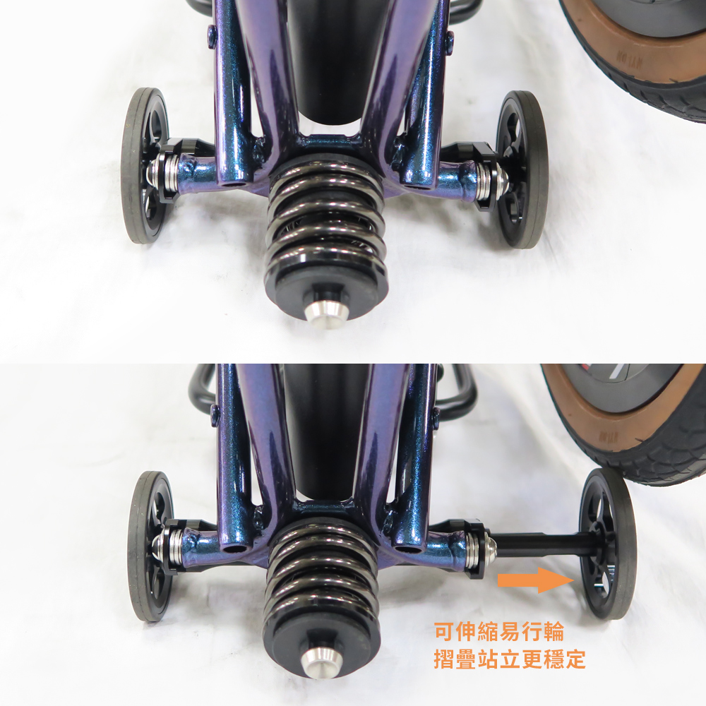 TAKACHIA達卡佳 TIIME C16/C20-變色龍Galaxy Blue(加價色)(常備款)9速三折式鉻鉬鋼折疊單車:圖片 10