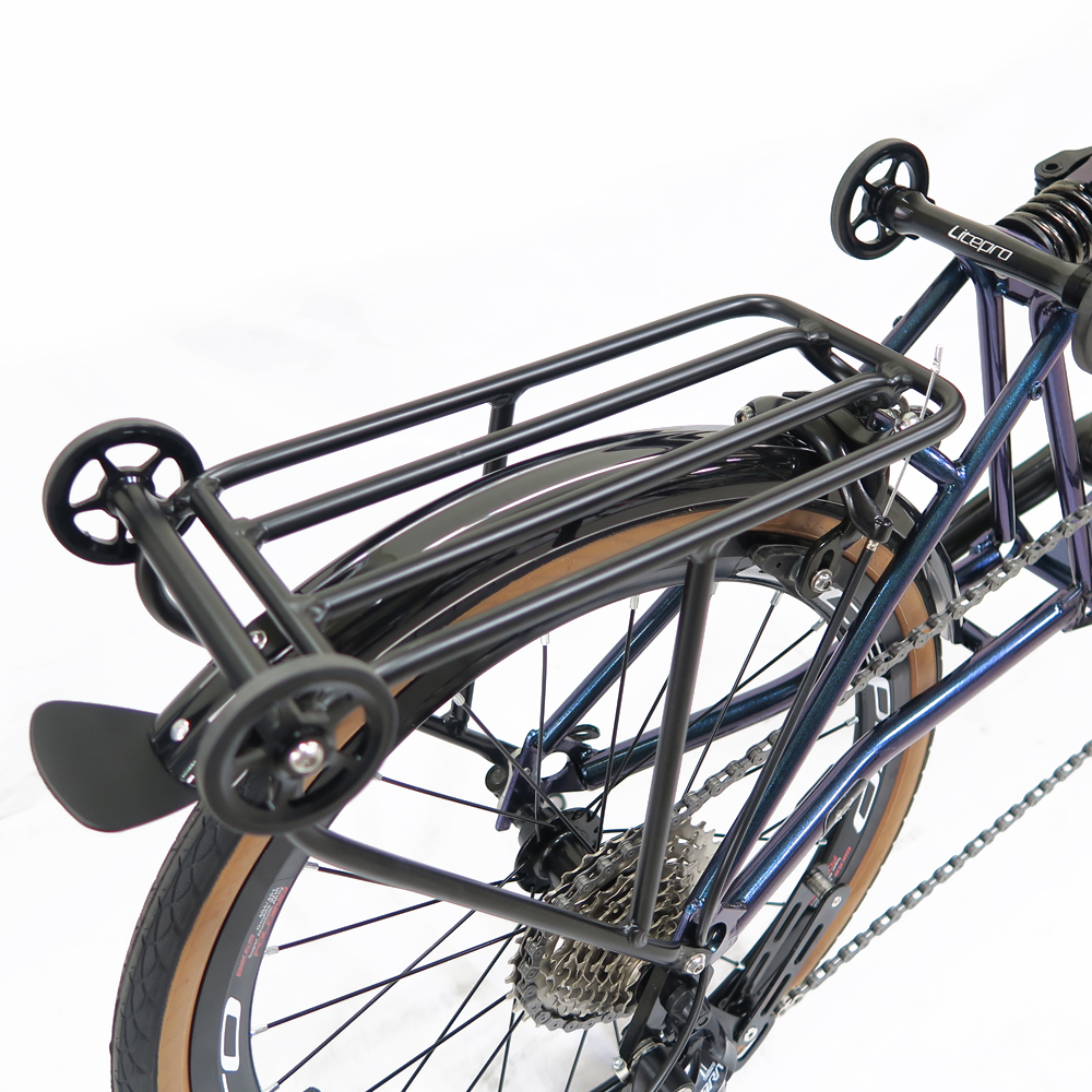 TAKACHIA達卡佳 TIIME C16/C20-變色龍Galaxy Blue(加價色)(常備款)9速三折式鉻鉬鋼折疊單車:圖片 11