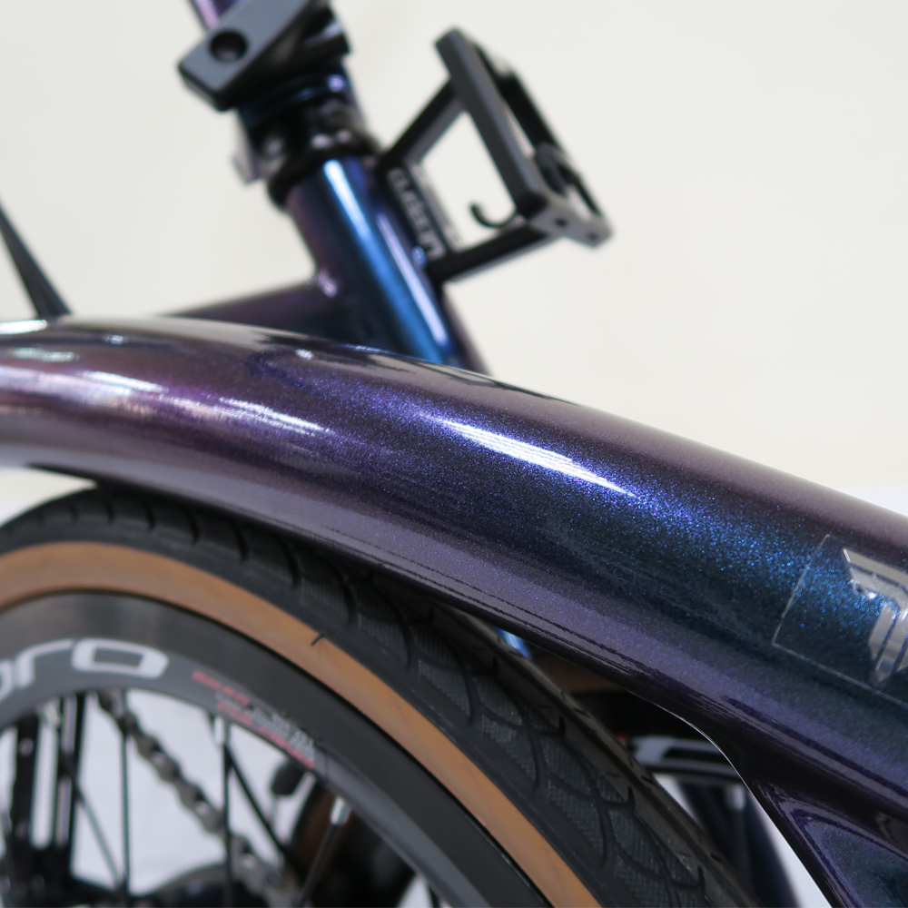 TAKACHIA達卡佳 TIIME C16/C20-變色龍Galaxy Blue(加價色)(常備款)9速三折式鉻鉬鋼折疊單車:圖片 2