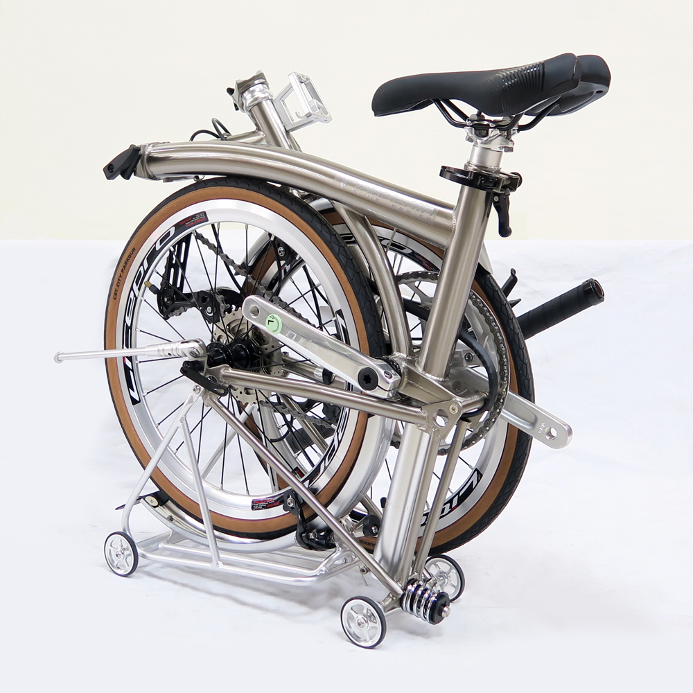 TAKACHIA達卡佳 TIIME C16/C20-拉絲銀(銀配)(加價色)(客訂款)9速三折式鉻鉬鋼折疊單車:圖片 2