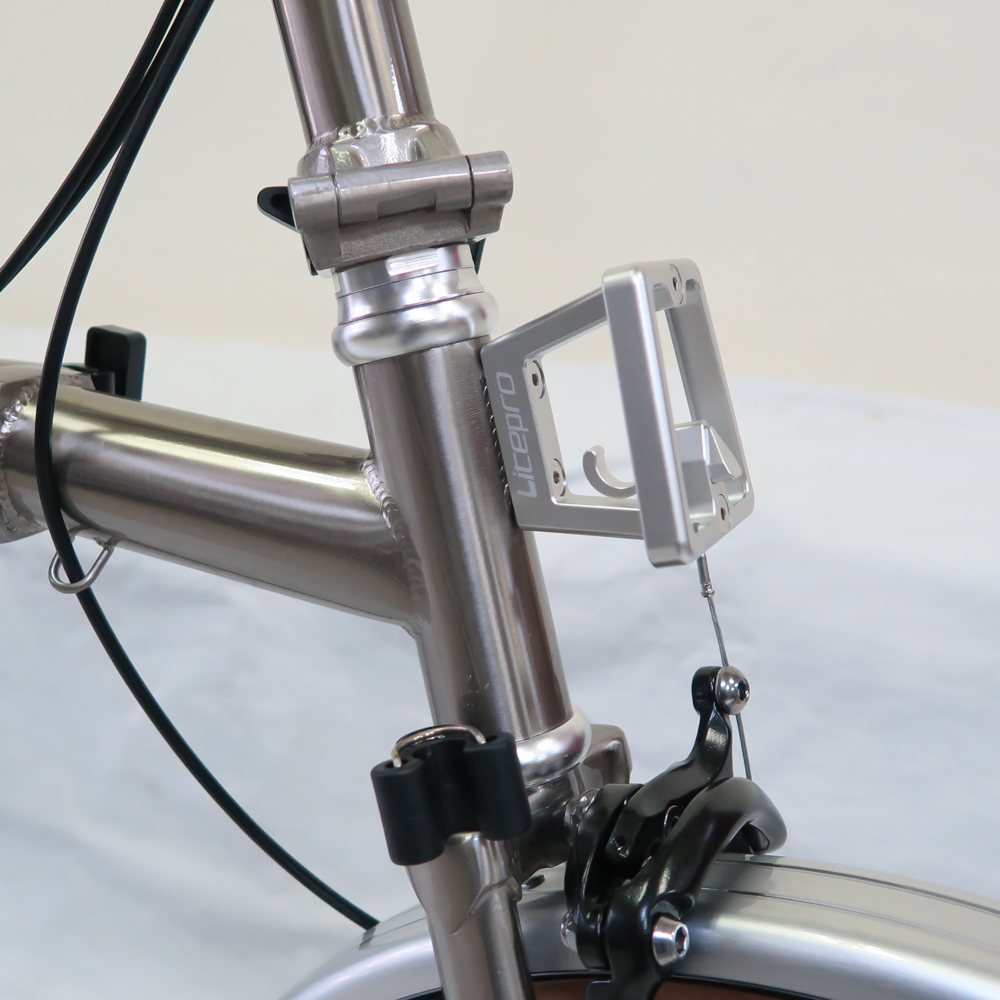 TAKACHIA達卡佳 TIIME C16/C20-拉絲銀(銀配)(加價色)(客訂款)9速三折式鉻鉬鋼折疊單車:圖片 5