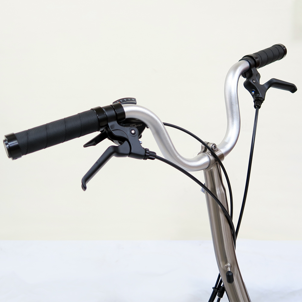 TAKACHIA達卡佳 TIIME C16/C20-拉絲銀(銀配)(加價色)(客訂款)9速三折式鉻鉬鋼折疊單車:圖片 6