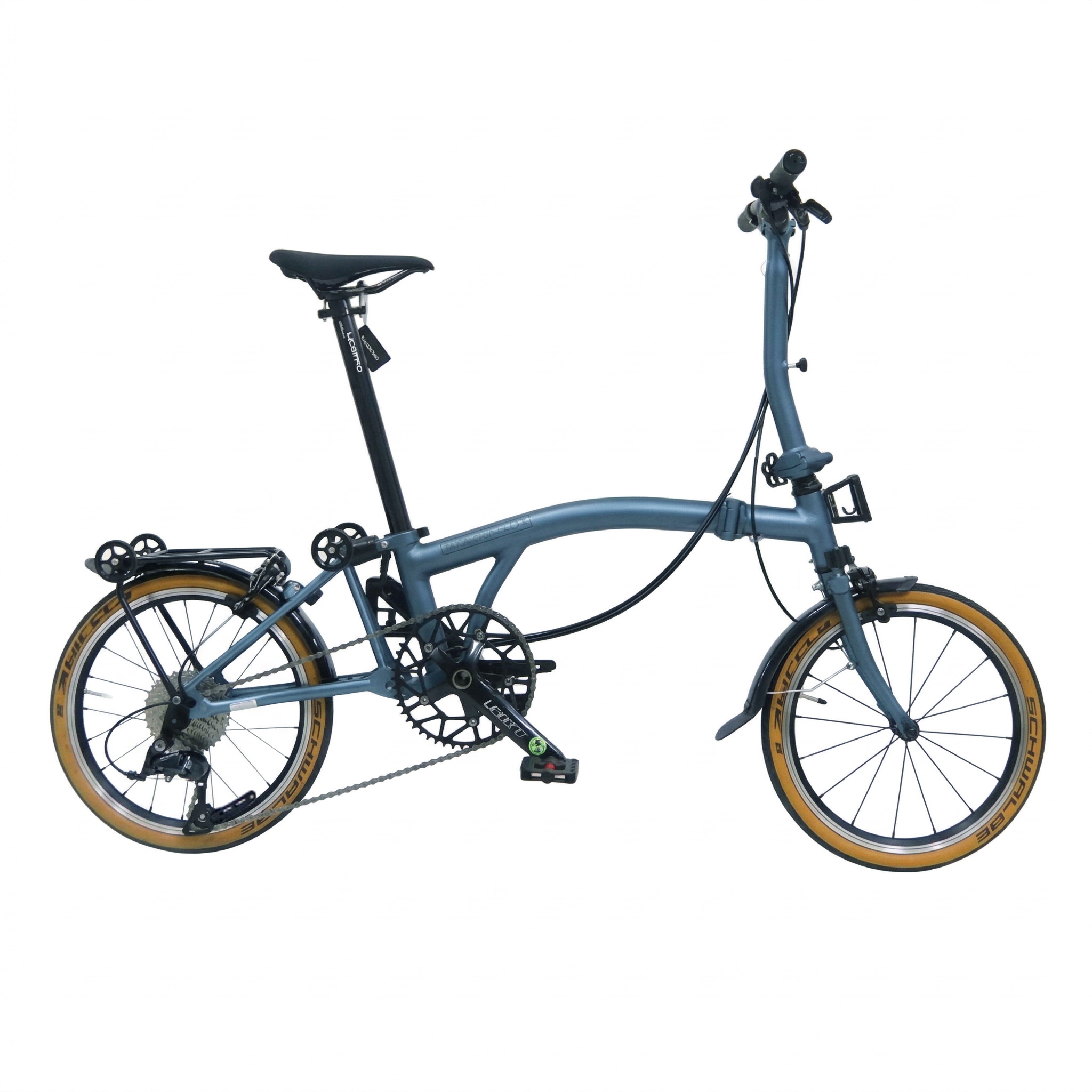 TAKACHIA達卡佳 TIIME C16/C20-藏青色Midnight Teal(基本色)(常備款)9速三折式鉻鉬鋼折疊單車