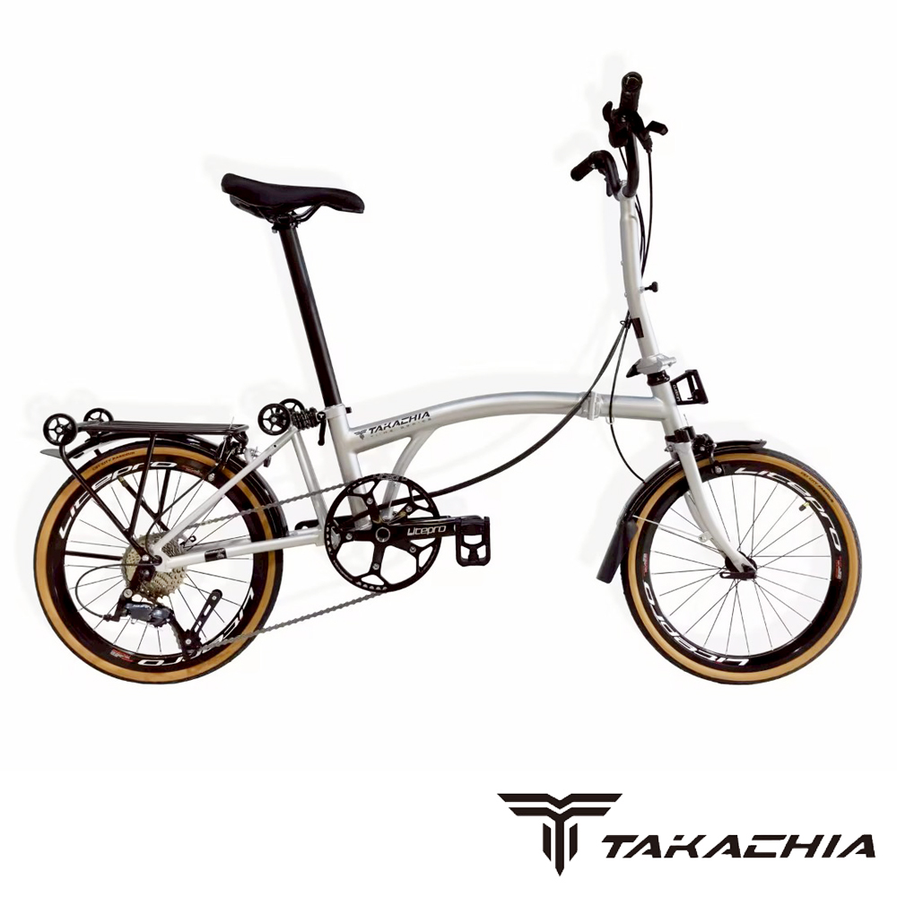 TAKACHIA達卡佳 TIIME A16/A20-科技銀 9速三折式鉻鉬鋼折疊單車