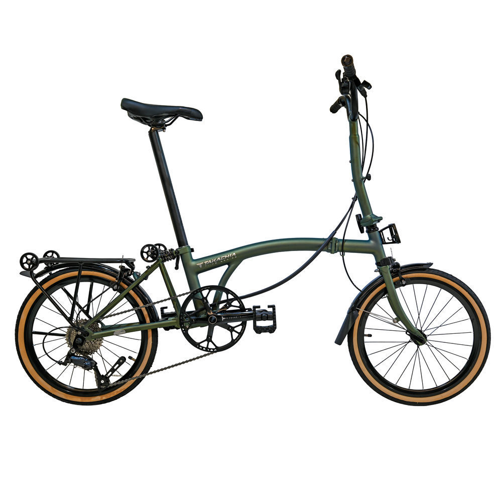 TAKACHIA達卡佳 TIIME C16/C20-甲蟲綠BEETLE GREEN(季節限量)(常備款)9速三折式鉻鉬鋼折疊單車