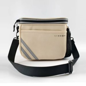 Lidrop一丁點 水壺孔磁吸快扣式手提肩背包-米