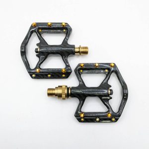 Lidrop一丁點專用配件-碳纖踏板(含單支快拆)-金軸/金色止滑釘