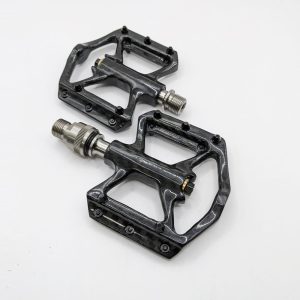 Lidrop一丁點專用配件-碳纖踏板(含單支快拆)-銀軸/黑色止滑釘