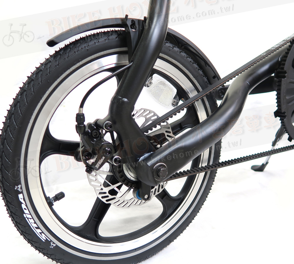 STRIDA速立達 16吋LT版-消光黑 碟剎單速折疊單車/三角形單車:圖片 7