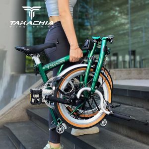 TAKACHIA達卡佳 TIIME C16/C20-郵政綠(基本色)(常備款)9速三折式鉻鉬鋼折疊單車