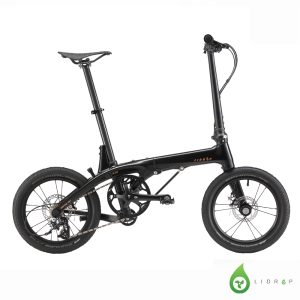 LIDROP一丁點 PRO/Happy Pet H.01-亮面黑(客訂色) 16吋(305)5速碟煞碳纖折疊單車