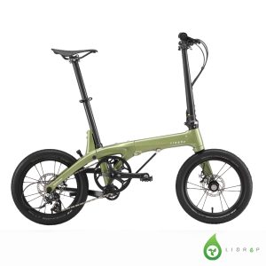 LIDROP一丁點 PRO/Happy Pet H.01-橄欖綠(客訂色) 16吋(305)5速碟煞碳纖折疊單車