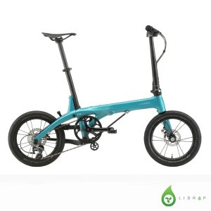 LIDROP一丁點 PRO/長軸版H6-海灣藍 16吋(305)6速碟煞碳纖折疊單車