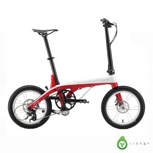 LIDROP一丁點 PRO/長軸版H6-紅白（客訂色） 16吋(305)6速碟煞碳纖折疊單車